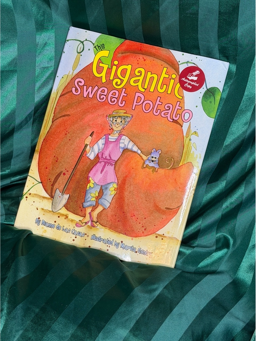 Autographed Copy Gigantic Sweet Potato children's book by Dianne de Las Casas